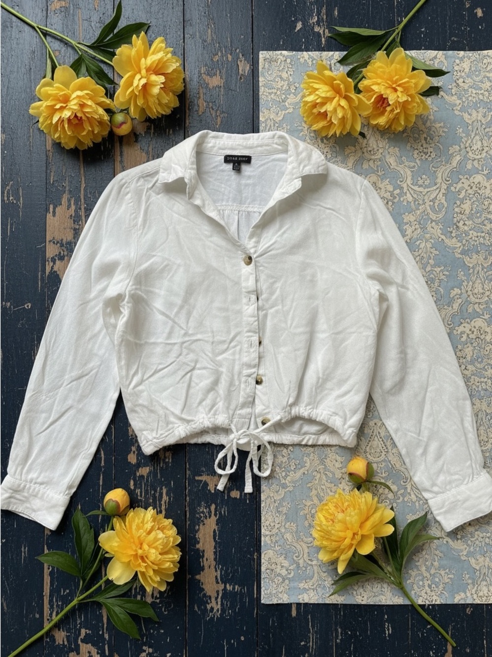 Style Envy cotton tied vintage 90s top
